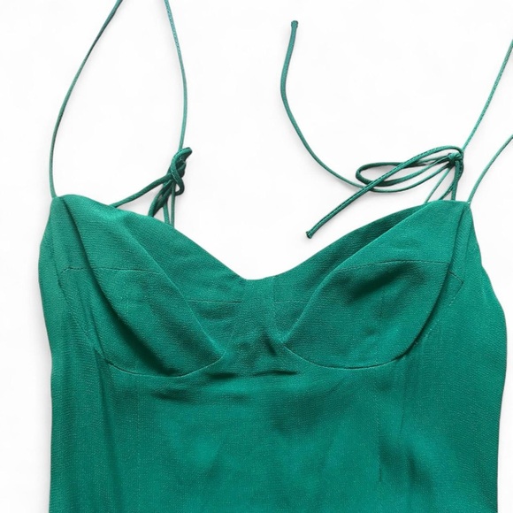 Reformation Strapless Green Dress - Picture 3 of 6